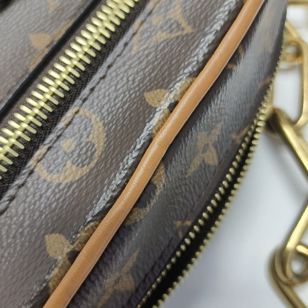SOFT TRUNK Mini Monogram Coated Canvas Brown