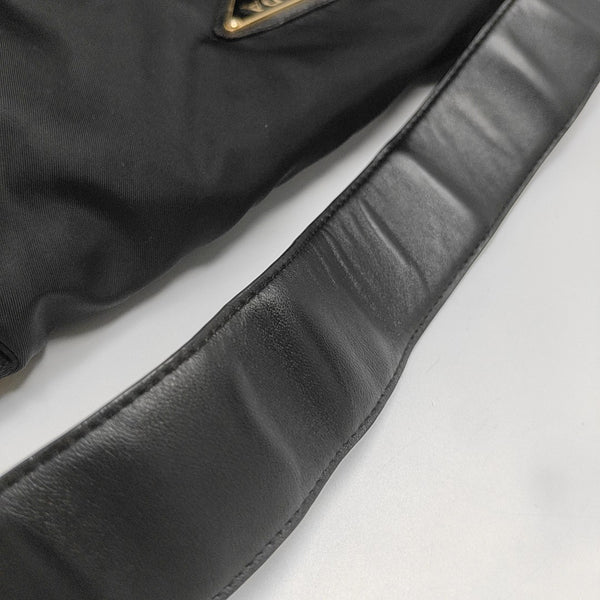 Nylon Shoulder Bag Black