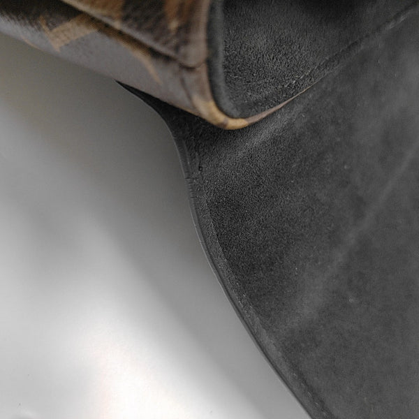 LOCKY BB Monogram Coated Canvas Brown