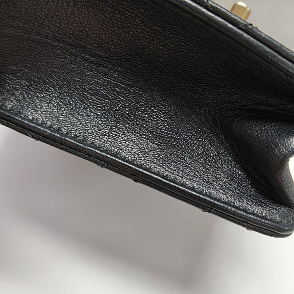 Quilted Lambskin Mini Black