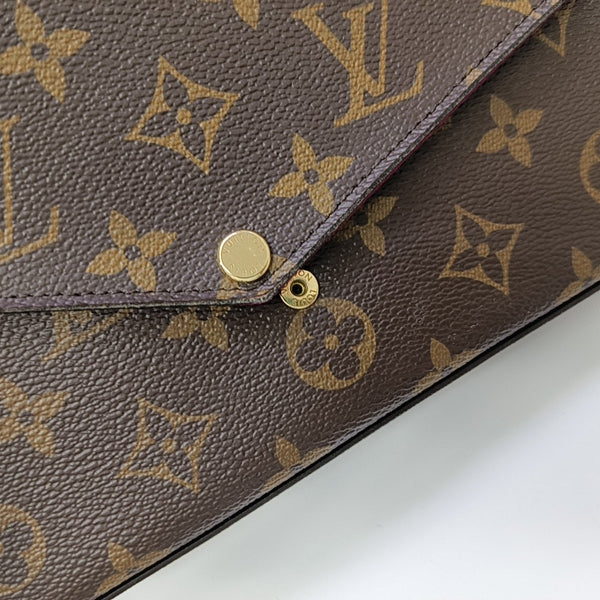 FÉLICIE Monogram Coated Canvas Brown