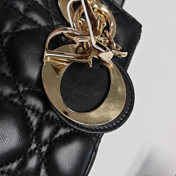 Lady Dior Small Cannage Lambskin Black