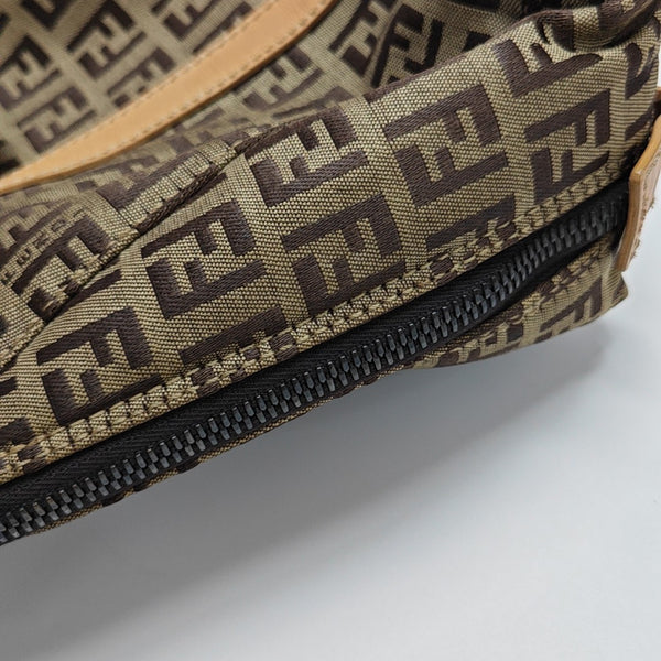 Canvas Top Handle Bag Brown