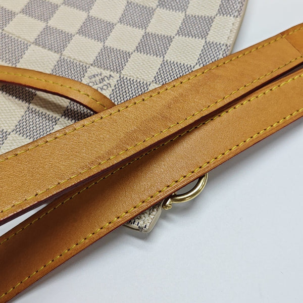 GIROLATA GM Damier Azur Coated Canvas White