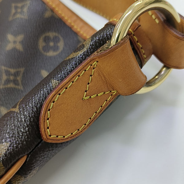 Monogram Coated Canvas Top Handle Bag Brown