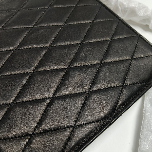 LE MAILLON Quilted Lambskin Black