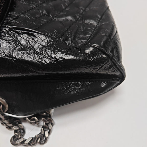 Calfskin Shoulder Bag Black