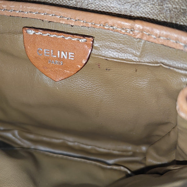 Coated Canvas Belt Bag Brown
