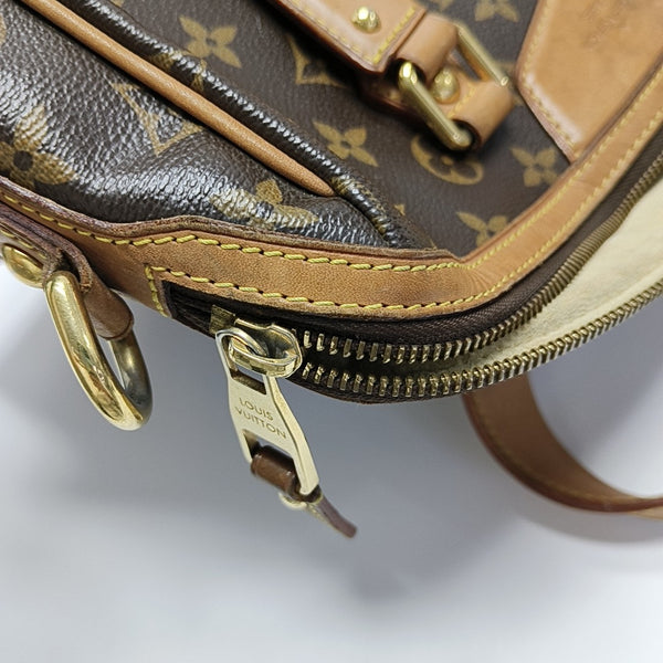 RETIRO NM Monogram Coated Canvas Brown