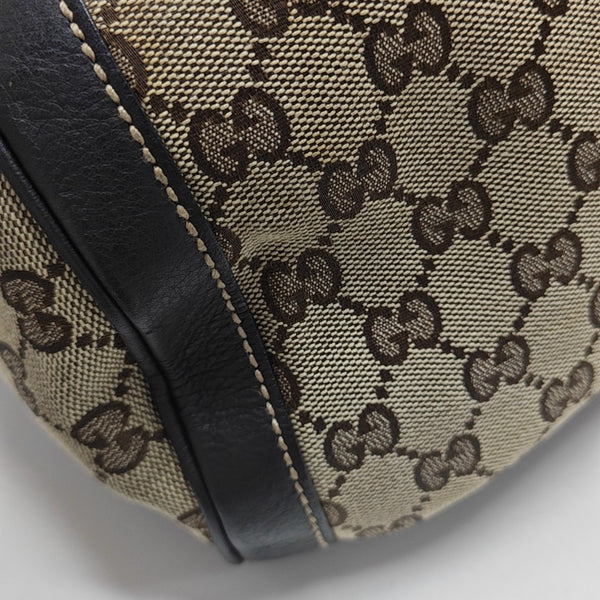 Monogram Canvas Top Handle Bag Brown