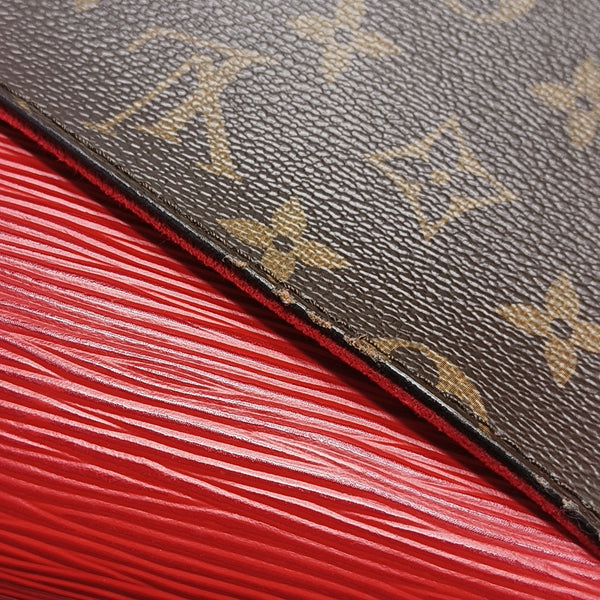 SAINT MICHEL Monogram Coated Canvas Brown