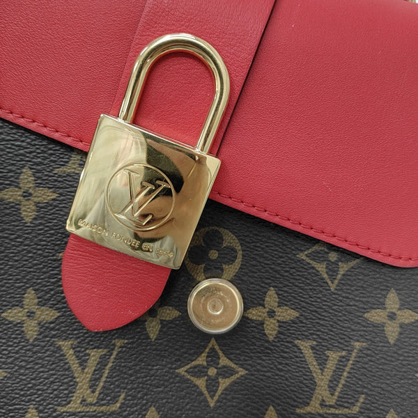 LOCKY BB Monogram Coated Canvas Red