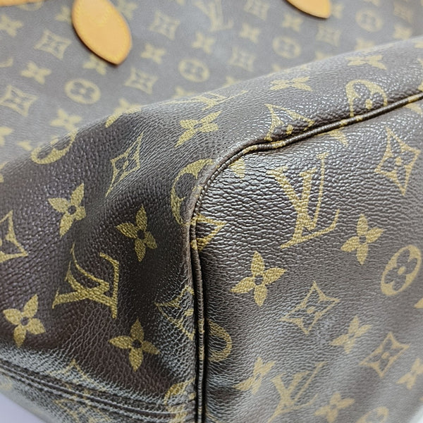 NEVERFULL GM Monogram Coated Canvas Brown