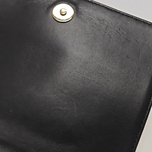 Quilted Lambskin Shoulder Bag Black