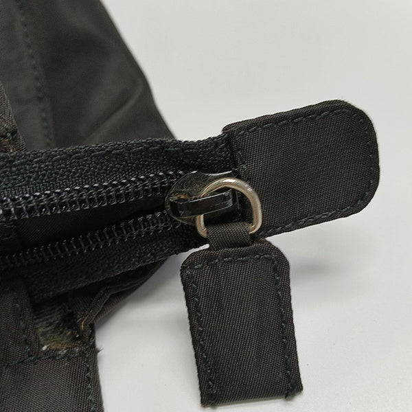 Nylon Top Handle Bag Black