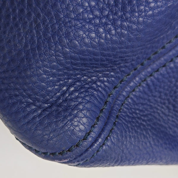 Calfskin Shoulder Bag Blue