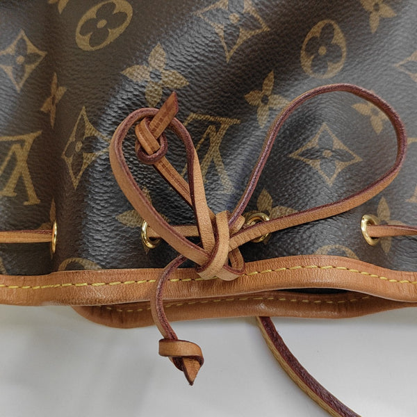 NÉONOÉ Nano Monogram Coated Canvas Brown