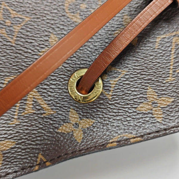 NÉONOÉ MM Monogram Coated Canvas Brown
