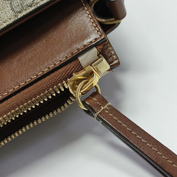 GG Blooms Monogram Coated Canvas Beige