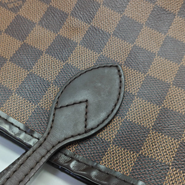 NEVERFULL MM Damier Ebene Coated Canvas Brown