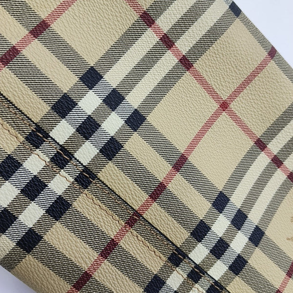 Coated Canvas Top Handle Bag Beige