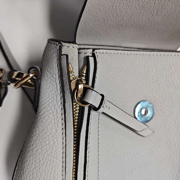 Faye Mini Quilted Calfskin Blue