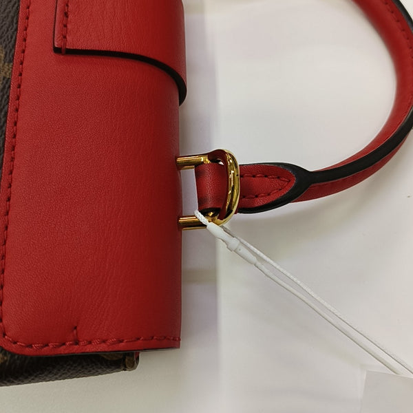 LOCKY BB Monogram Coated Canvas Red