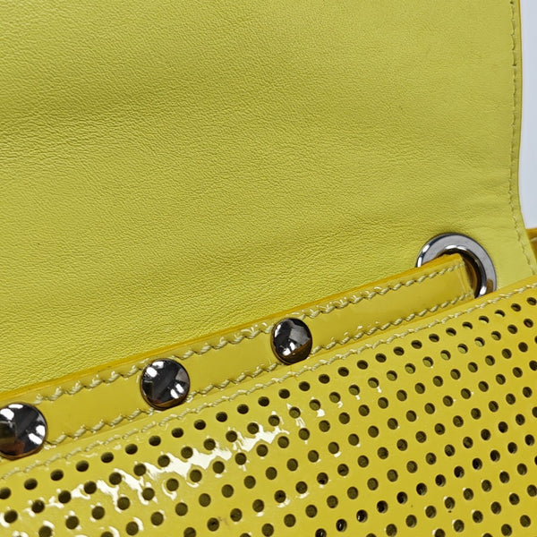 Leather Shoulder Bag Yellow