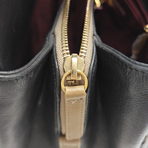 Quilted Calfskin Tote Bag Black