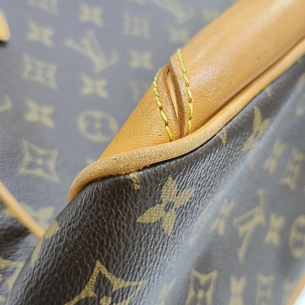 ESTRELA MM Monogram Coated Canvas Brown