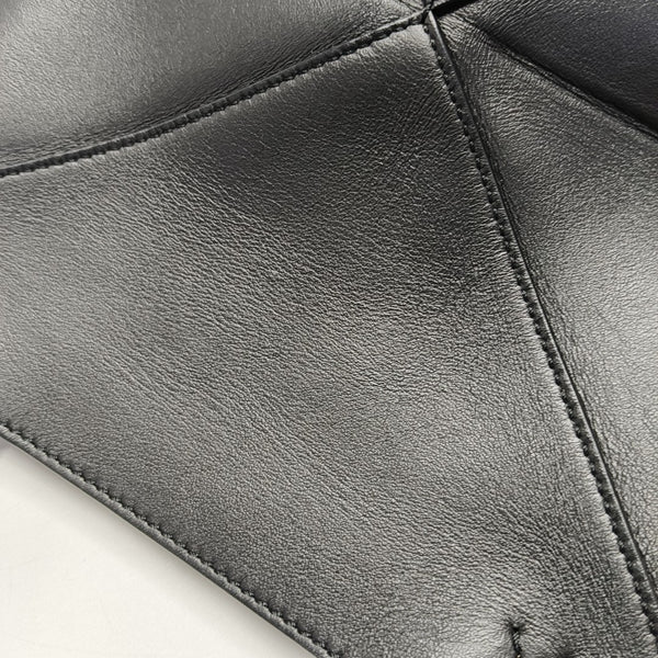 Puzzle Fold Mini Calfskin Black