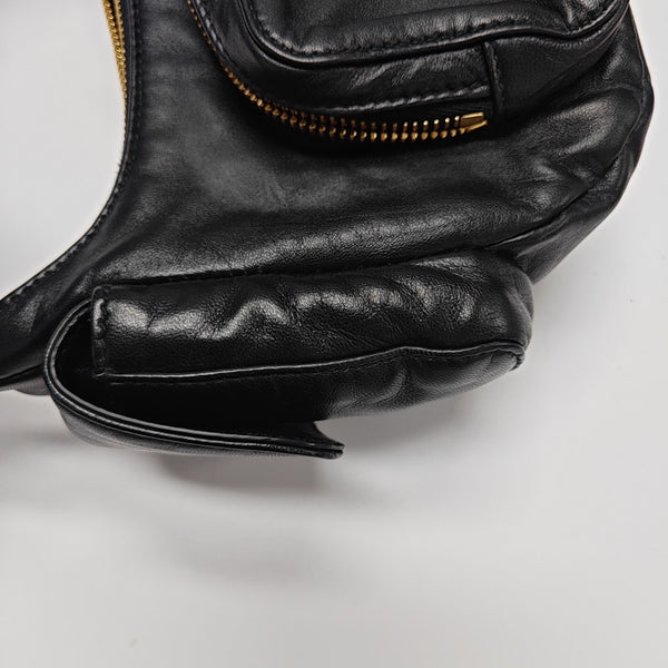 Lambskin Shoulder Bag Black