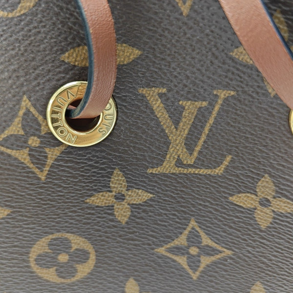 NÉONOÉ MM Monogram Coated Canvas Brown