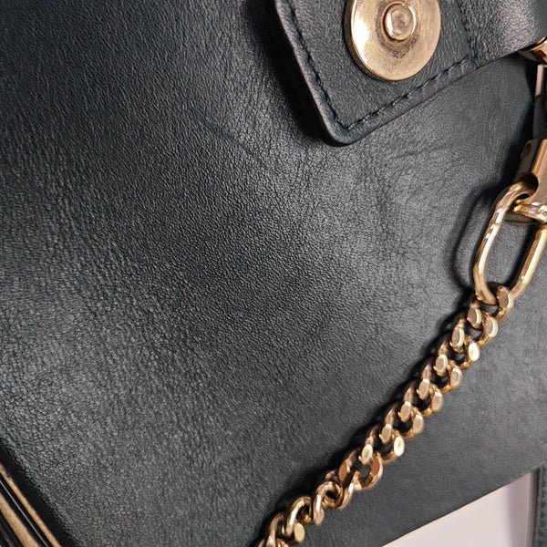 Faye Small Calfskin Green
