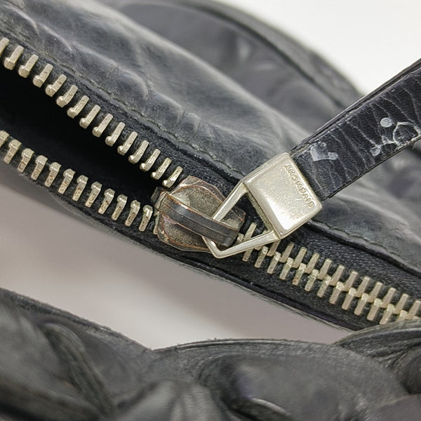Calfskin Top Handle Bag Black