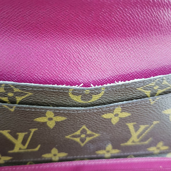 JOSÉPHINE Monogram Coated Canvas Brown Wallet
