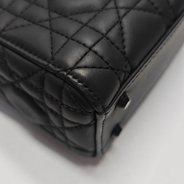 Lady Dior Mini Cannage Lambskin Black