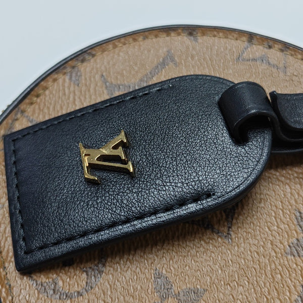 BOITE CHAPEAU Mini Monogram Coated Canvas Brown