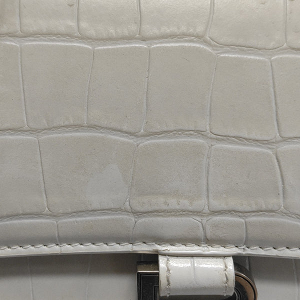 Hourglass S Calfskin White