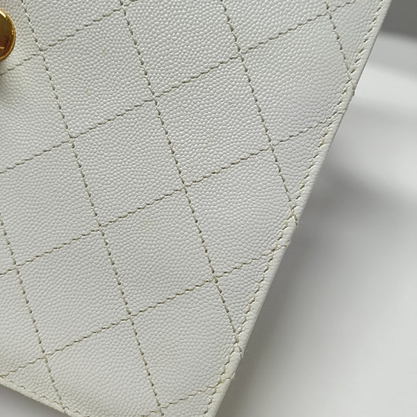 Quilted Calfskin White