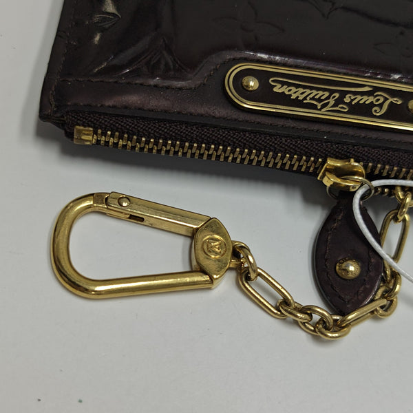 Patent Leather Card Holder Red