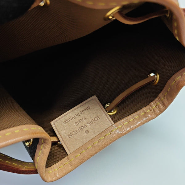 NÉONOÉ Nano Monogram Coated Canvas Brown