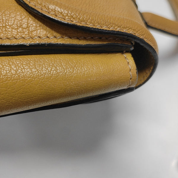 Calfskin Shoulder Bag Yellow