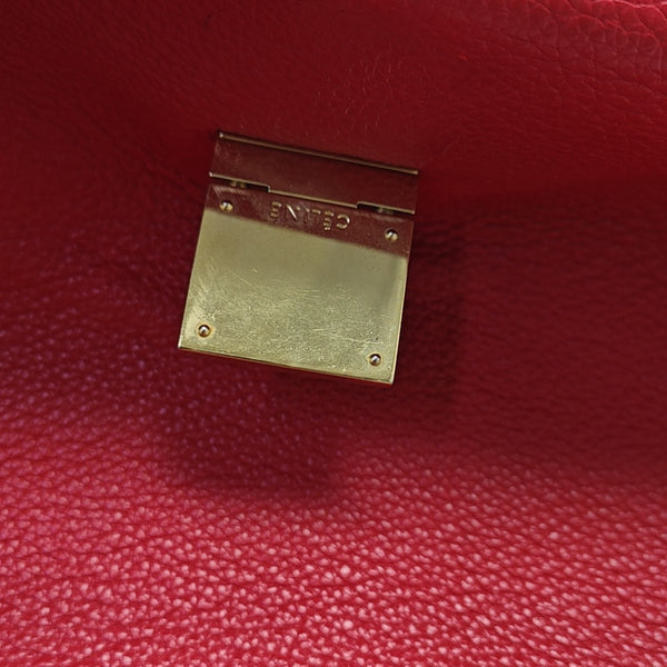 TRAPEZE Medium Calfskin Red