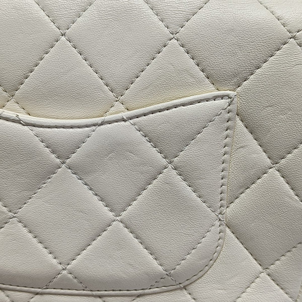 Quilted Lambskin White