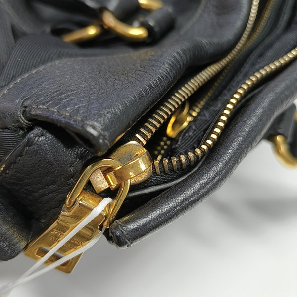 Nylon Shoulder Bag Black