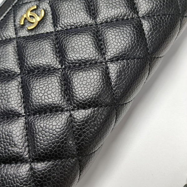 WOC Quilted Grained Calfskin Black