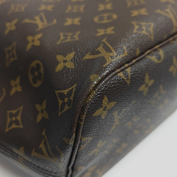 NEVERFULL MM Monogram Coated Canvas Brown