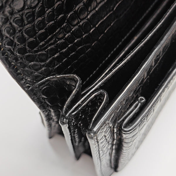 SUNSET Medium Calfskin Black