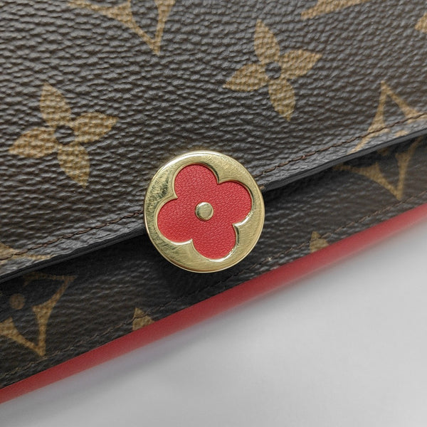 FLORE Monogram Coated Canvas Brown Wallet
